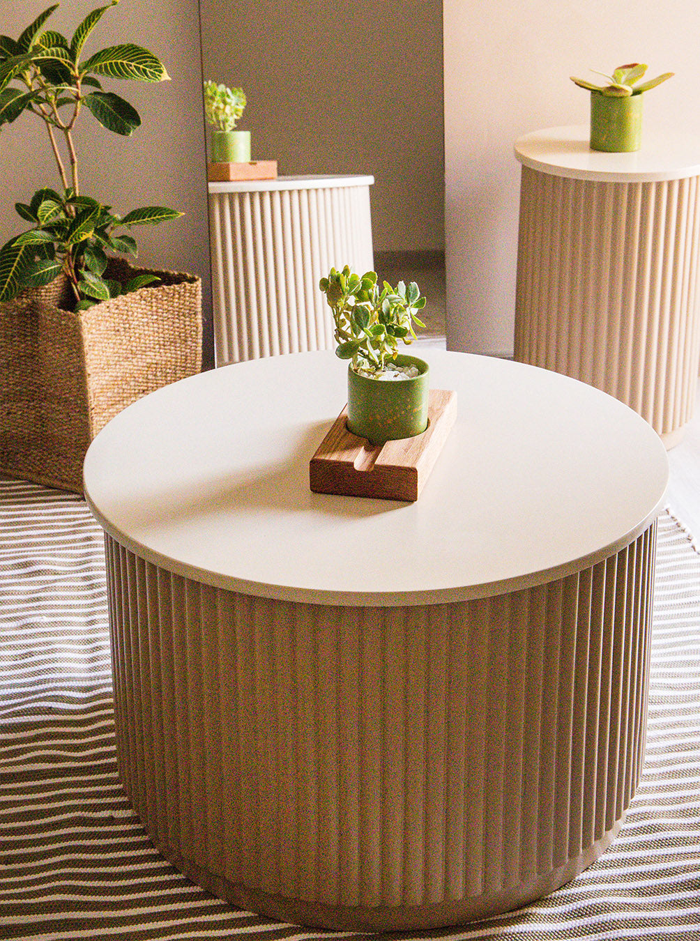 TABLE BASSE GRAND BLANC CASSÉ PALAIS