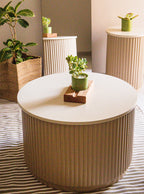 TABLE BASSE GRAND BLANC CASSÉ PALAIS