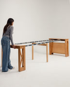 Table transformable en chêne