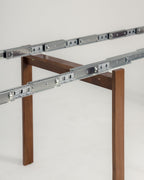 Table transformable en noyer