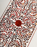 Console à incrustation florale en os