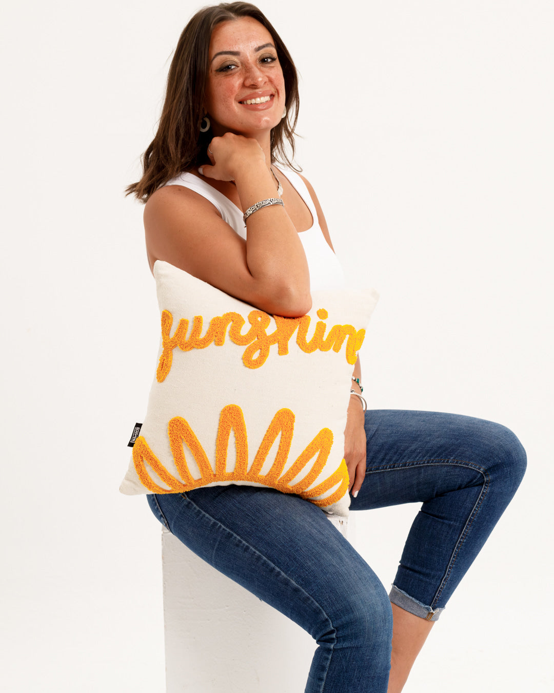 Coussin capitonné Sunshine