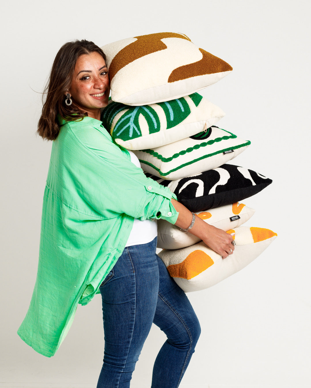 Coussin capitonné zèbre