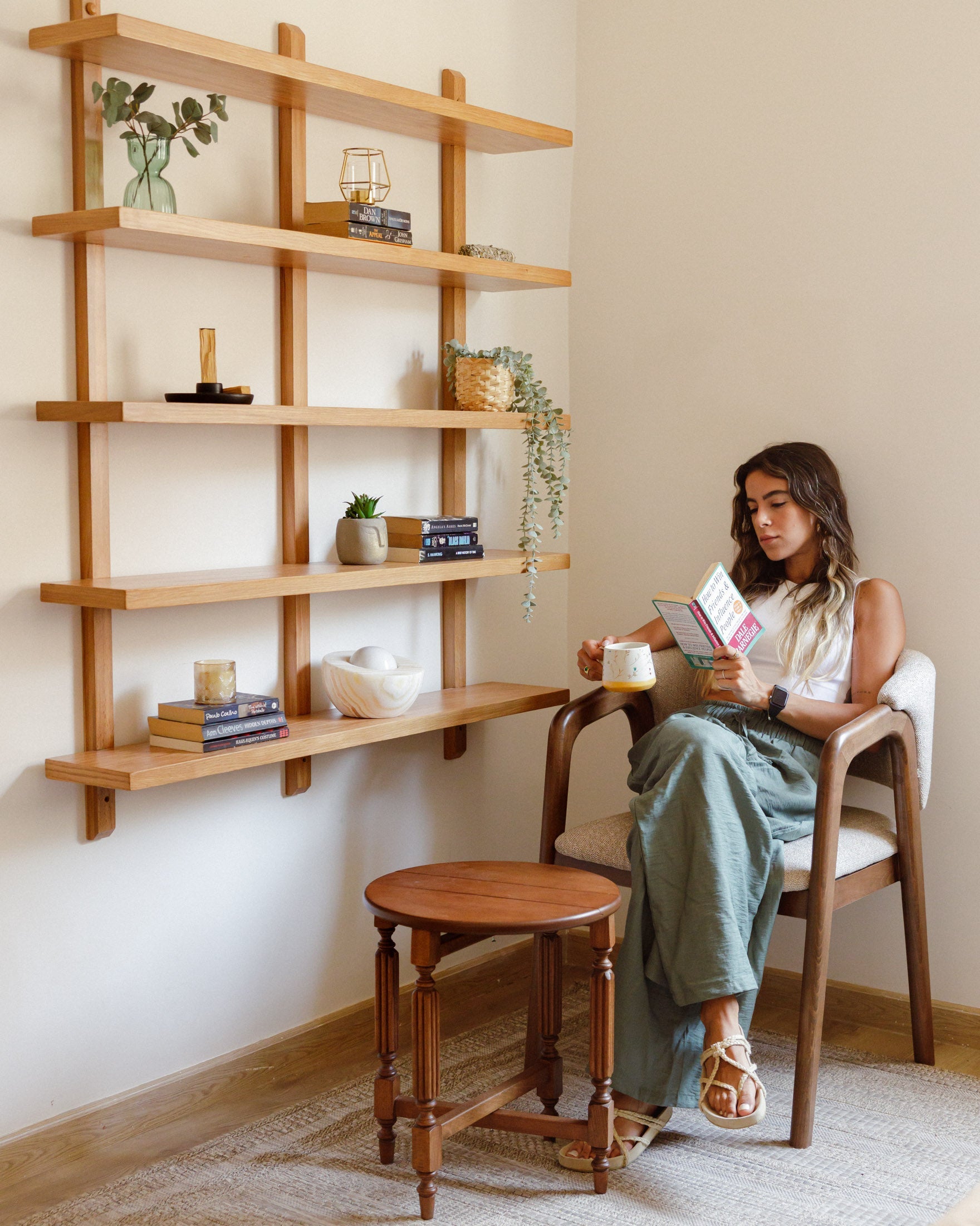 ÉTAGÈRE EN CHÊNE D'ALTITUDE