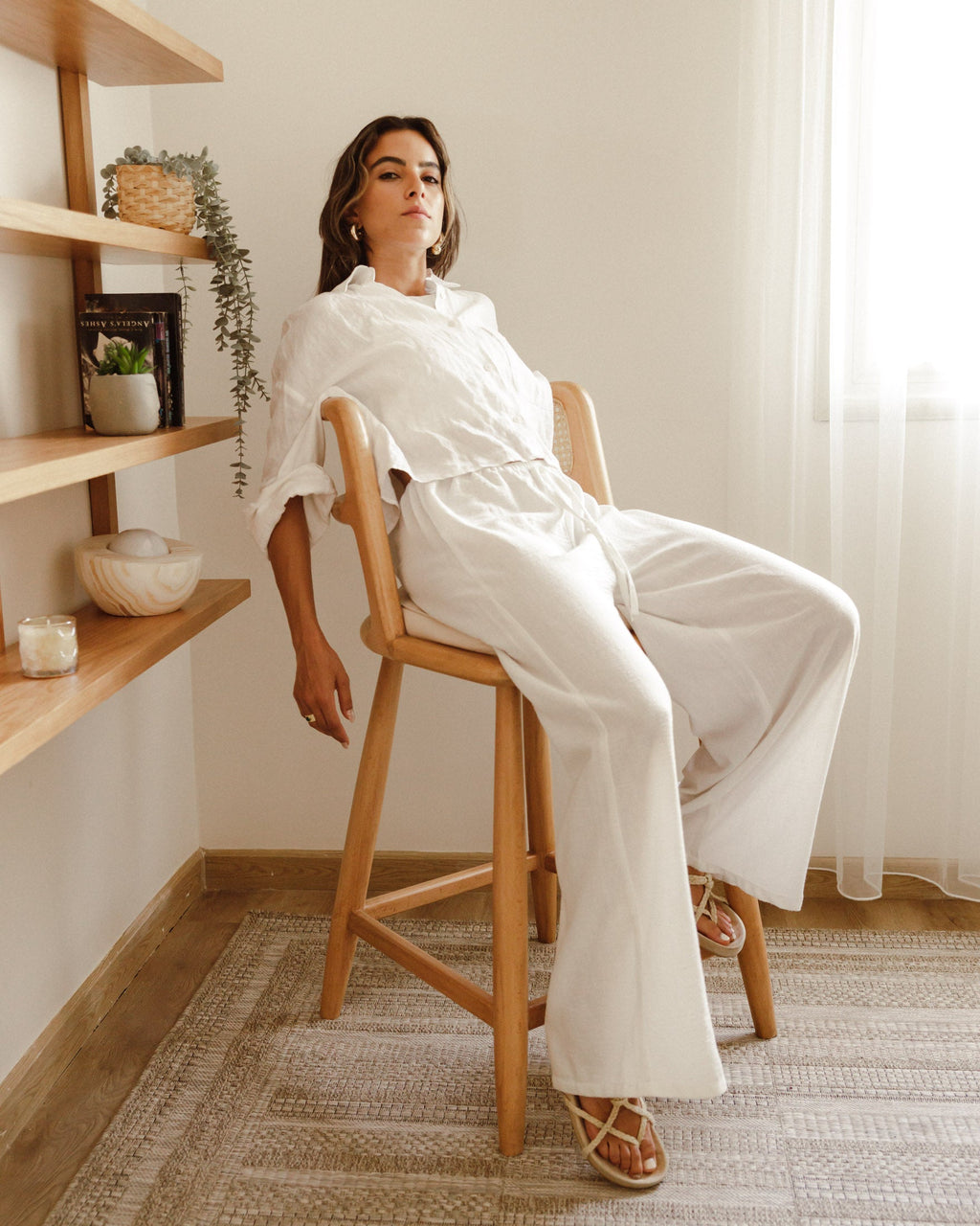 Chaise haute en rotin Trixie