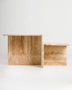 Table basse en marbre 2 pièces