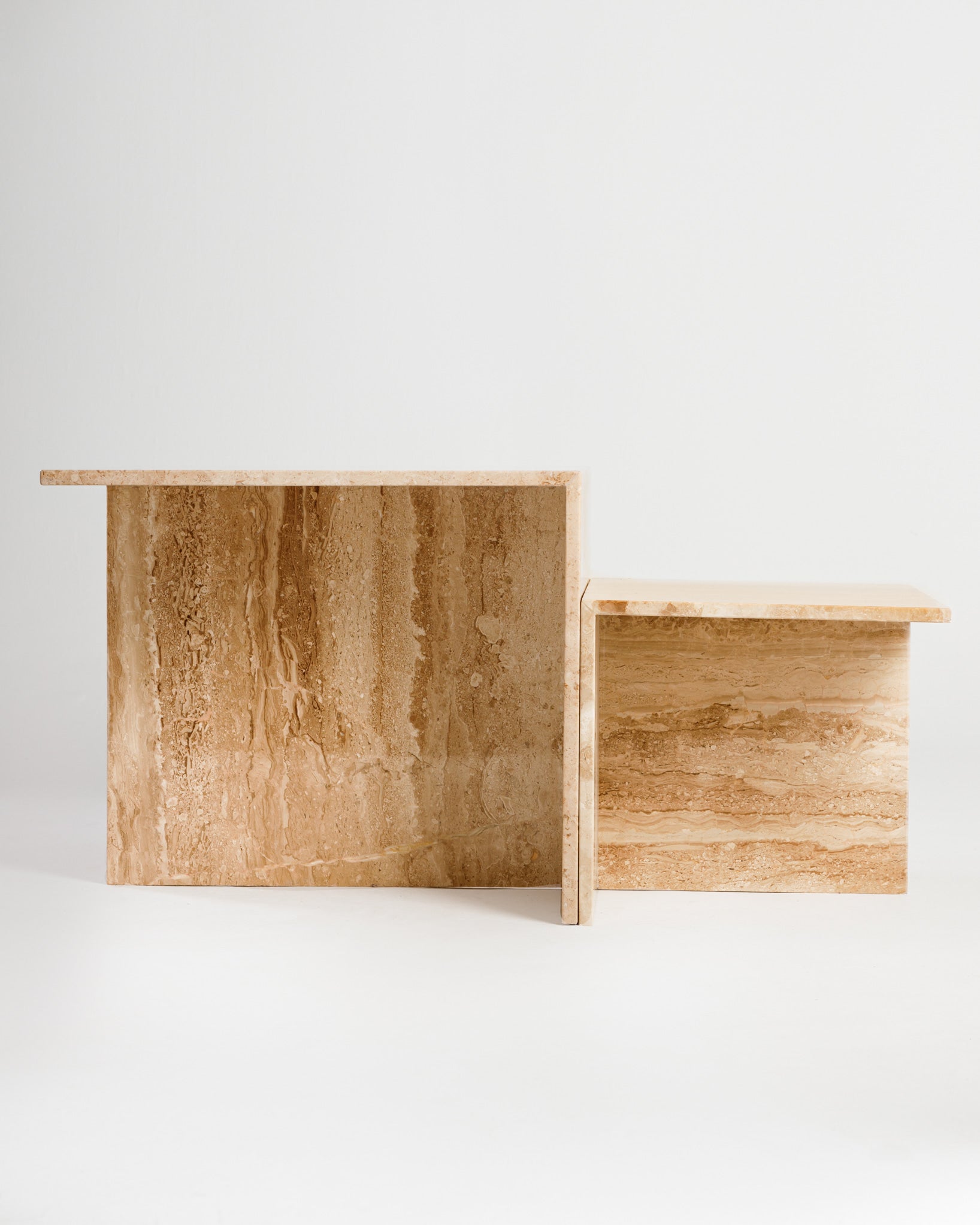 Table basse en marbre 2 pièces