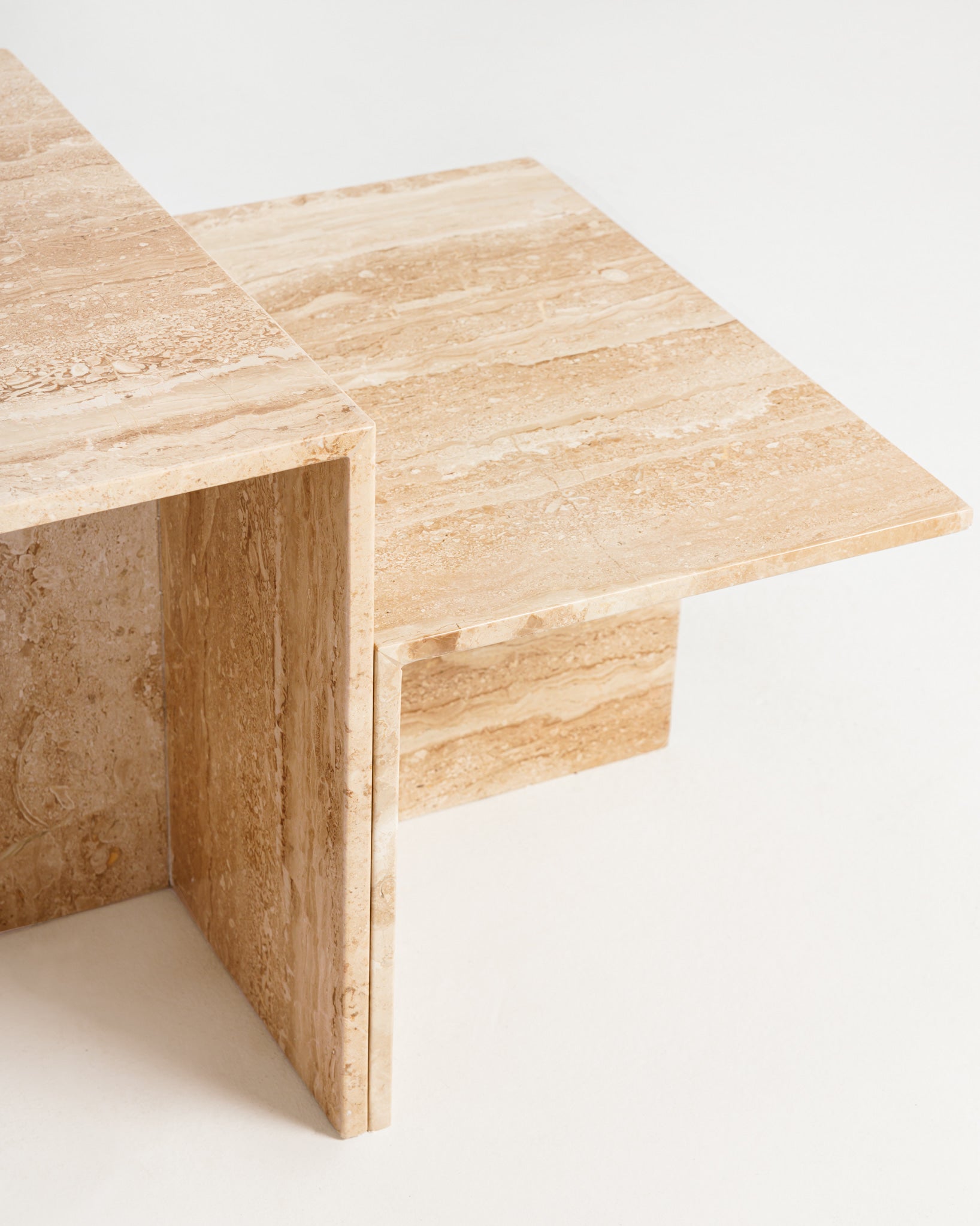 Table basse en marbre 2 pièces