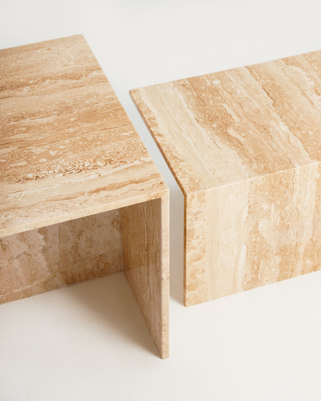 Table basse en marbre 2 pièces