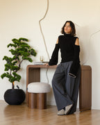 Console d'entrée en noyer