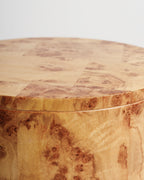 Table basse ronde en loupe