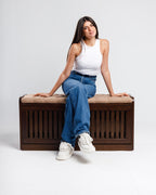 Banc de rangement à chaussures secret 