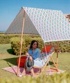 Tente de plage joyeuse