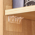 Supports d'étagère - 4 clips adhésifs pour étagères
