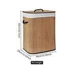 Paniers à linge de rangement en bambou