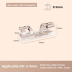 16 clips de gestion de câbles auto-adhésifs