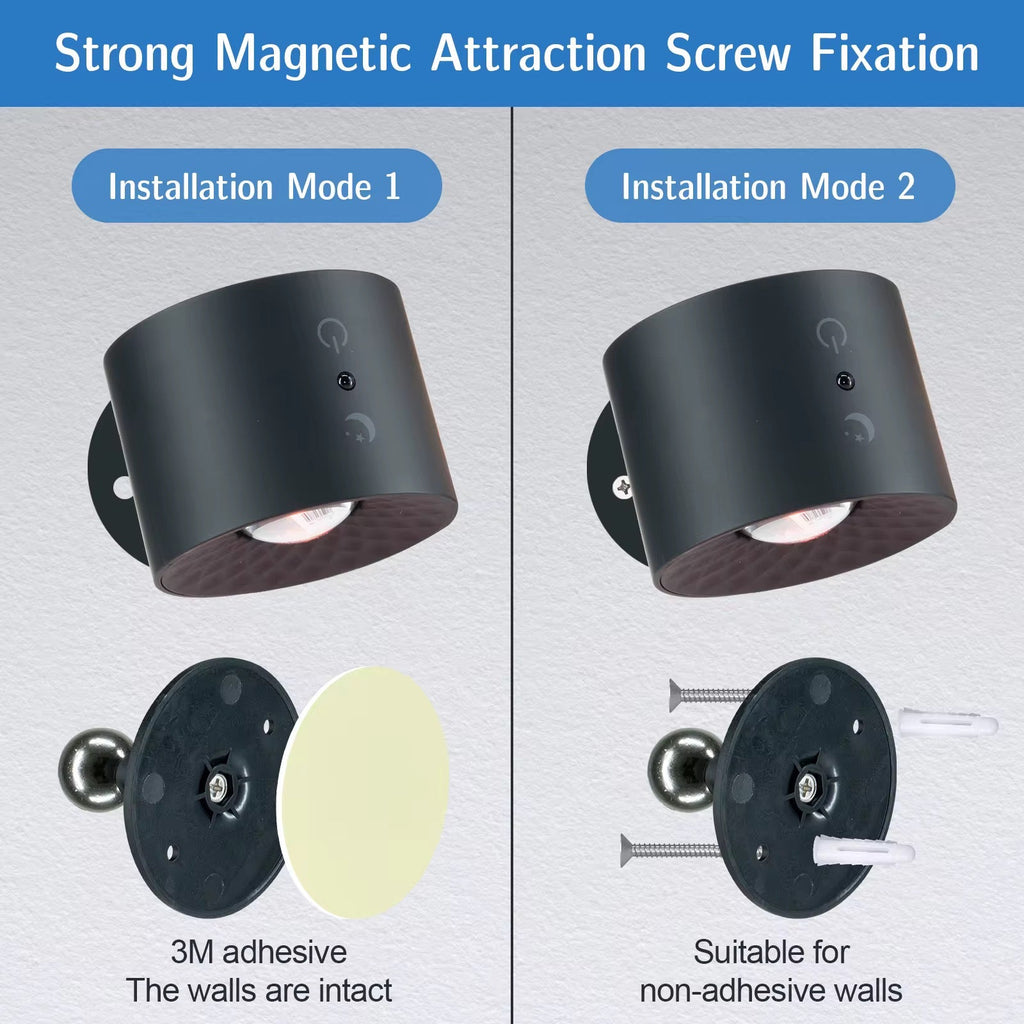 Spot mural magnétique - Rechargeable et à intensité variable 