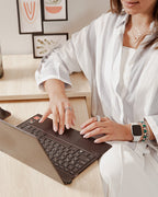 Bureau pliable ovale