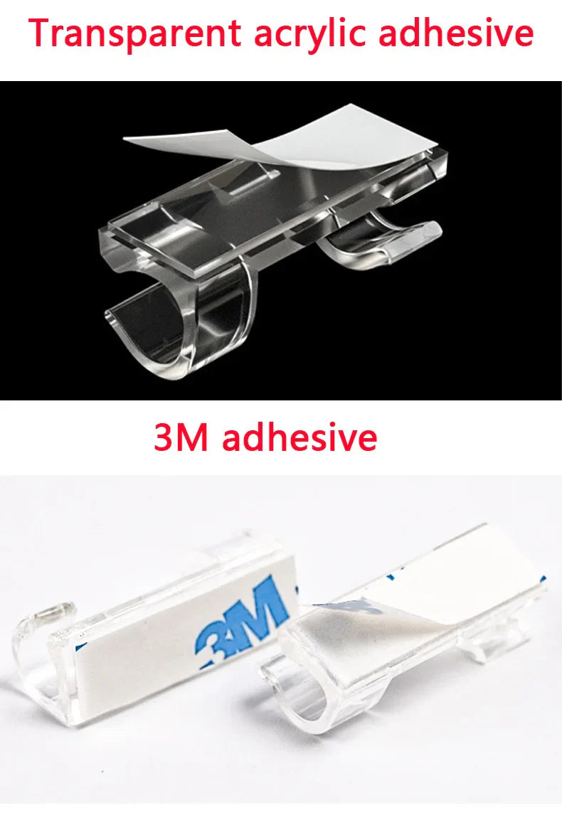 16 clips de gestion de câbles auto-adhésifs