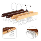 Cintres en bois à 8 crochets pour vêtements, manteaux, chemises, cravates, ceintures et foulards.