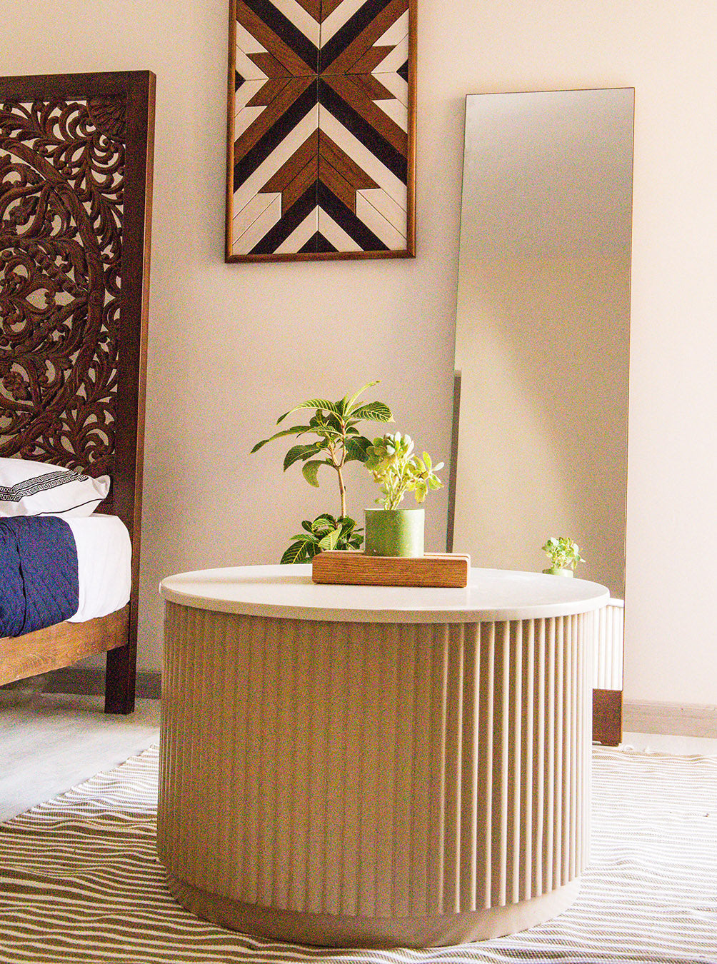 TABLE BASSE GRAND BLANC CASSÉ PALAIS