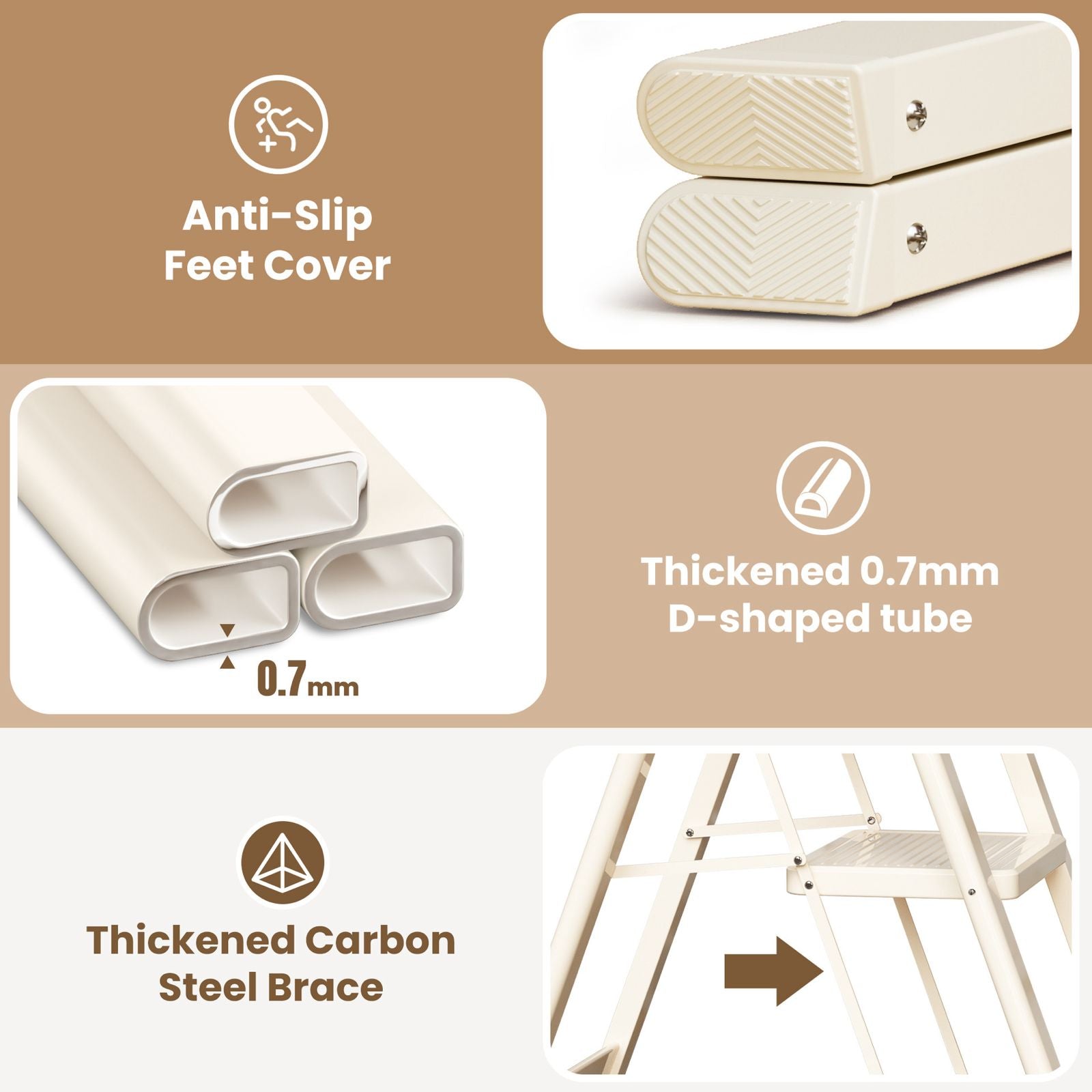 Échelle pliante à 3 marches