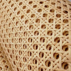 Rangement à chaussures en rotin et noyer