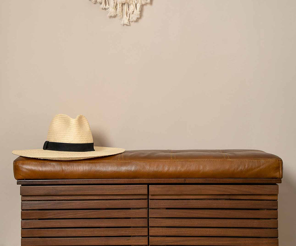 RANGEMENT À CHAUSSURES EN NOYER