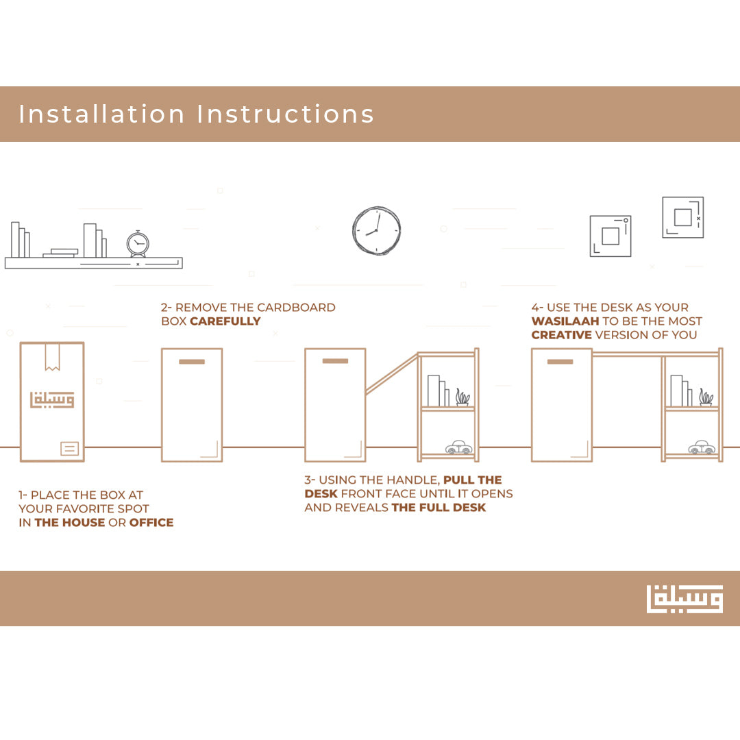 Bureau pliable ovale