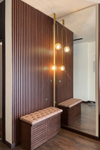 RANGEMENT À CHAUSSURES EN NOYER